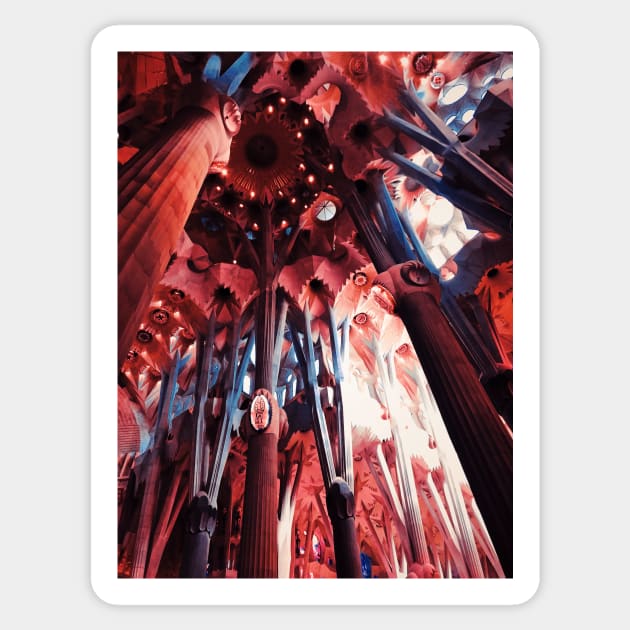 Basílica de la Sagrada Família Sticker by shotsbymel